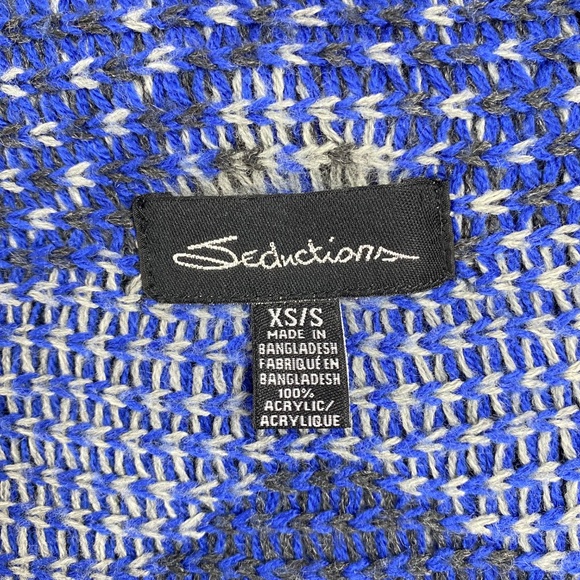 SEDUCTIONS Open Sweater/Cardigan, Waterfall Front AZTEC Size XS/S - Picture 3 of 4